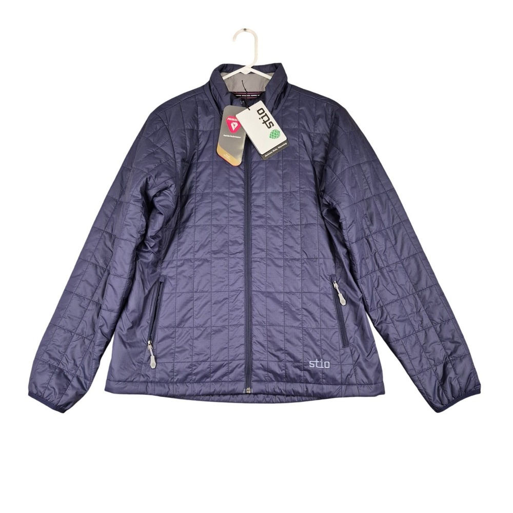 Stio Azura Insulated Jacket Womens XL Mountain Shadow Blue Primaloft NEW